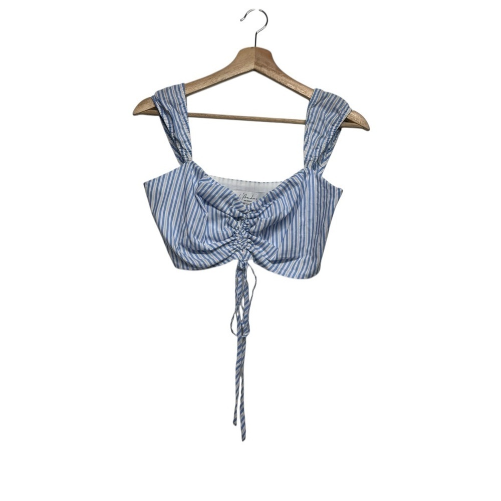NWOT REVOLVE L’ACADEMIE The Catalina Top Sky Stripe S - Picture 5 of 9